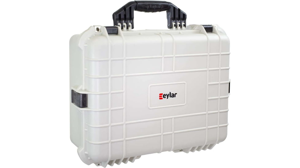 Eylar Medium 20in Waterproof Gear/Gun Hard Case w/Foam, White, SA00002-WHI