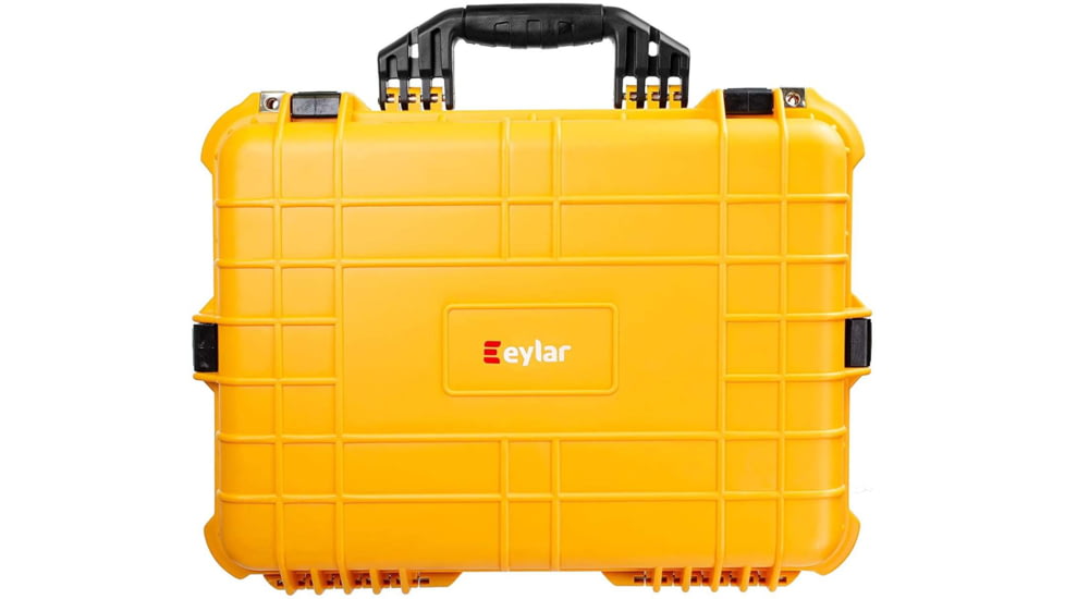 Eylar Medium 20in Waterproof Gear/Gun Hard Case w/Foam, Yellow, SA00002-YLW