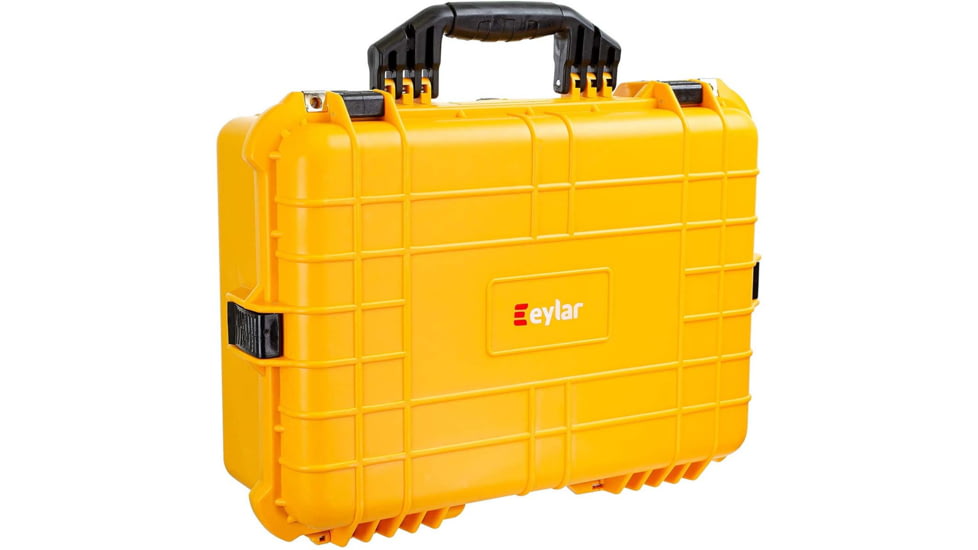 Eylar Medium 20in Waterproof Gear/Gun Hard Case w/Foam, Yellow, SA00002-YLW
