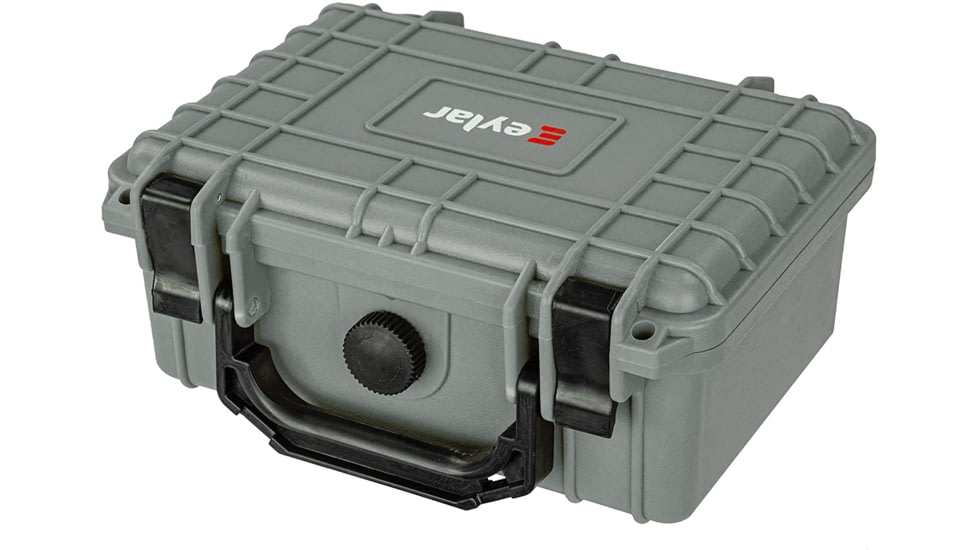 Eylar Protective Gear and Camera Hard Case Water &amp; Shock Proof w/Foam, Gray, SA00011-Gra