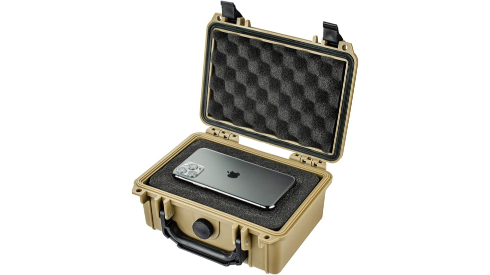 Eylar Protective Gear and Camera Hard Case Water &amp; Shock Proof w/Foam, Tan, SA00011-Tan