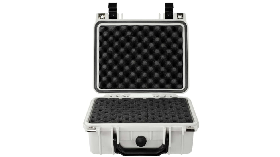 Eylar Small 10.62in Waterproof Protective Gear Case w/Foam, Polar White, SA00022-WHI