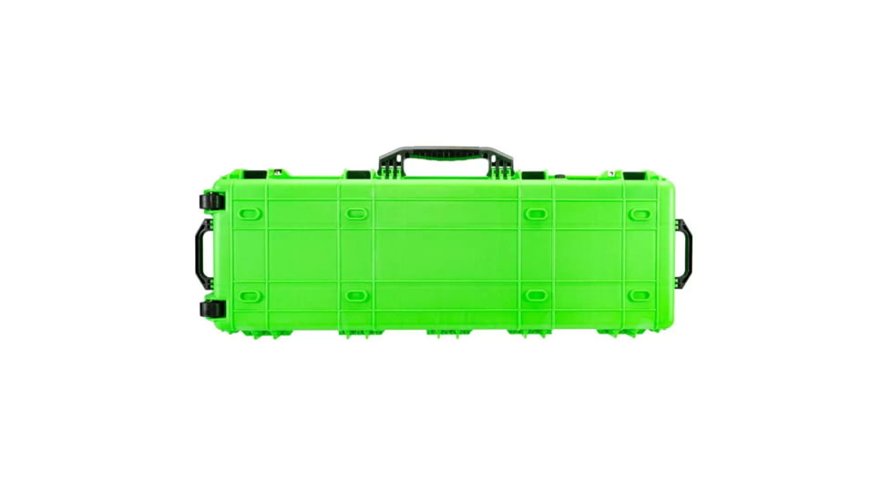 Eylar Small 38in Waterproof Roller Hard Rifle Case w/Foam, Neon Green, SA00013-NGRN