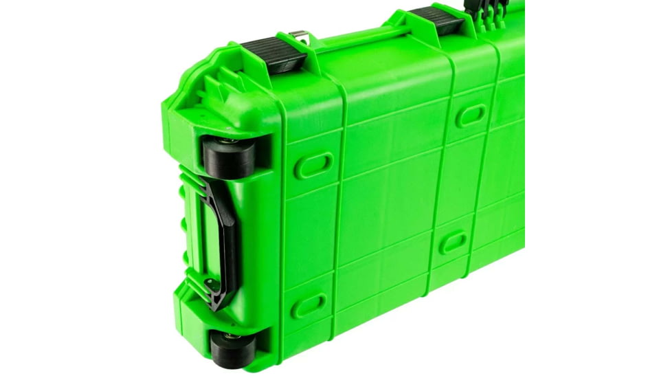 Eylar Small 38in Waterproof Roller Hard Rifle Case w/Foam, Neon Green, SA00013-NGRN