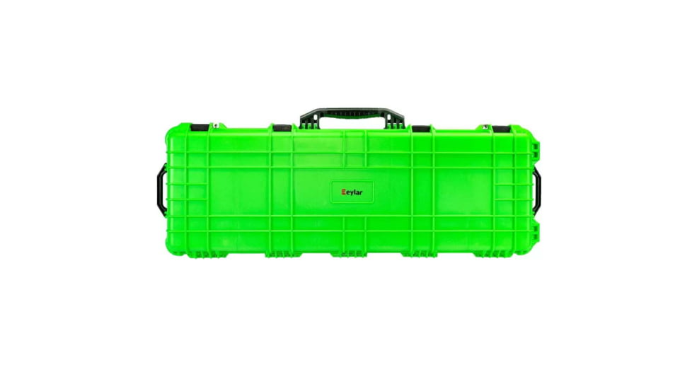 Eylar Small 38in Waterproof Roller Hard Rifle Case w/Foam, Neon Green, SA00013-NGRN