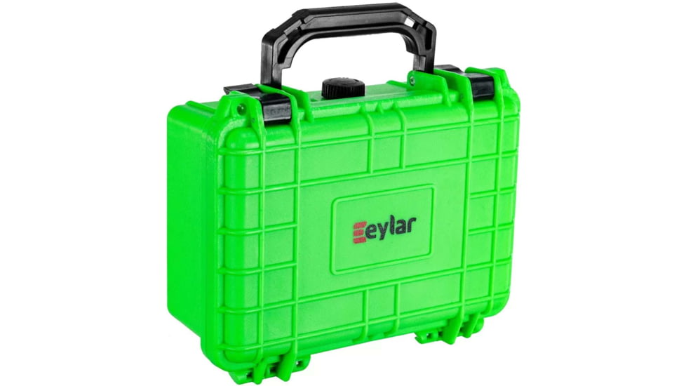 Eylar Small 8.12in Waterproof Gear Hard Case w/Foam, Neon Green, SA00011-NGRN