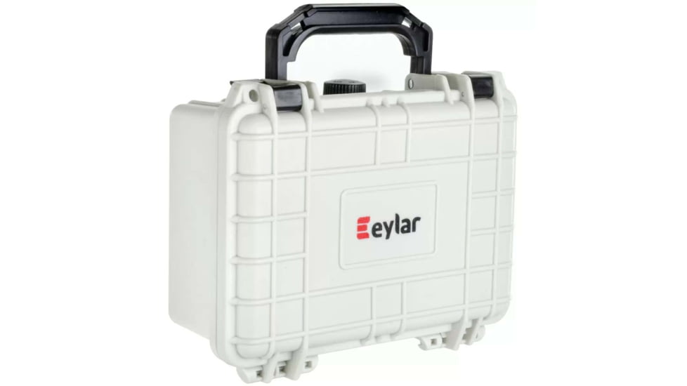 Eylar Small 8.12in Waterproof Gear Hard Case w/Foam, Polar White, SA00011-WHI