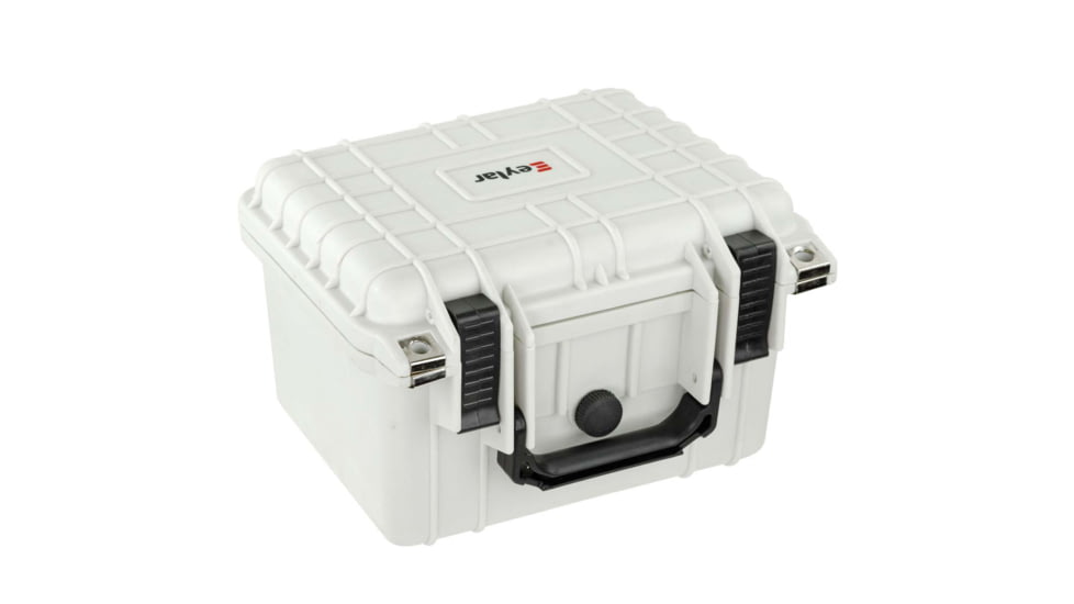 Eylar Small Deep 10.62in Waterproof Protective Gear Case w/Foam, Polar White, SA00023-WHI