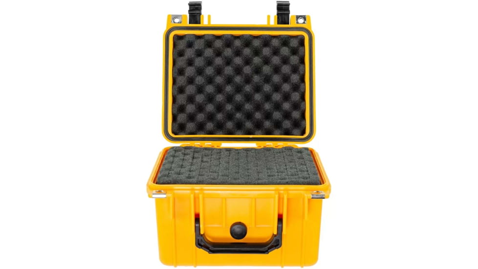 Eylar Small Deep 10.62in Waterproof Protective Gear Case w/Foam, Yellow, SA00023-YWL
