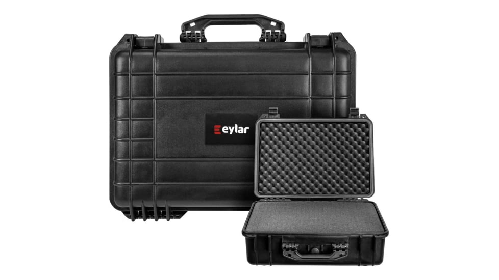 Eylar Standard 18.5in Waterproof Protective Equipment Hard Case w/Foam, Black, SA00037