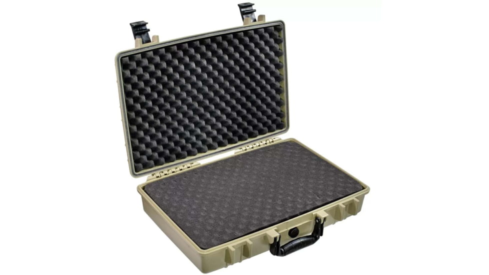 Eylar Standard 20in Waterproof Laptop Style Gear Hard Case w/Foam, Tan, SA00025-TAN