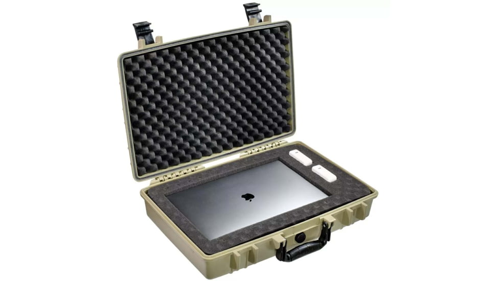 Eylar Standard 20in Waterproof Laptop Style Gear Hard Case w/Foam, Tan, SA00025-TAN