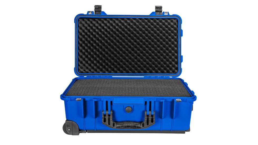 Eylar Standard 22in Waterproof Carry-On Travel Roller Gear Hard Case w/Foam, Blue, SA00034-BLU