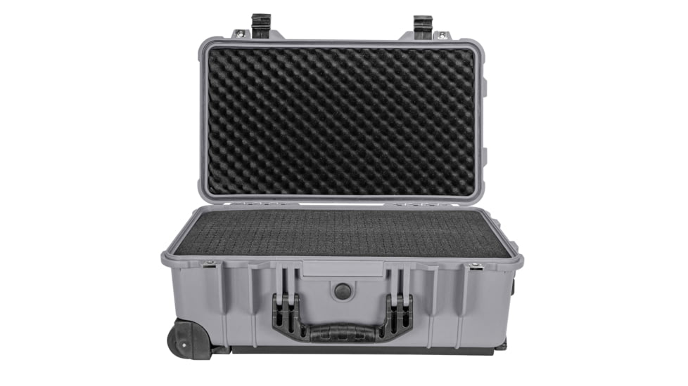 Eylar Standard 22in Waterproof Carry-On Travel Roller Gear Hard Case w/Foam, Gray, SA00034-GRA