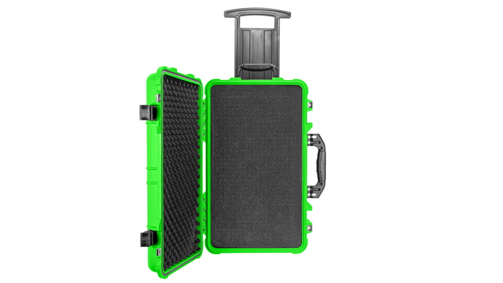 Eylar Standard 22in Waterproof Carry-On Travel Roller Gear Hard Case w/Foam, Neon Green, SA00034-NGRN
