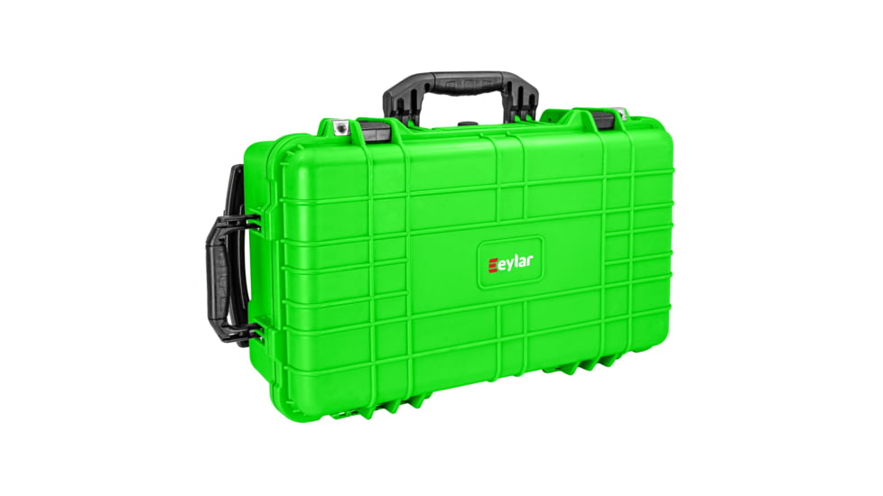 Eylar Standard 22in Waterproof Carry-On Travel Roller Gear Hard Case w/Foam, Neon Green, SA00034-NGRN