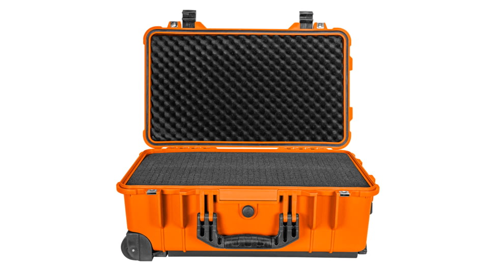 Eylar Standard 22in Waterproof Carry-On Travel Roller Gear Hard Case w/Foam, Orange, SA00034-ORG
