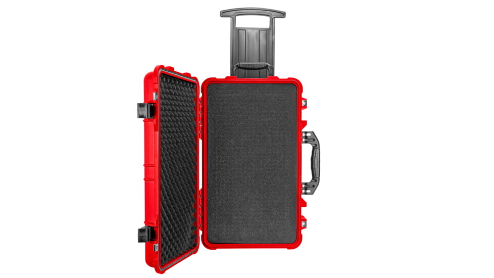 Eylar Standard 22in Waterproof Carry-On Travel Roller Gear Hard Case w/Foam, Red, SA00034-RED
