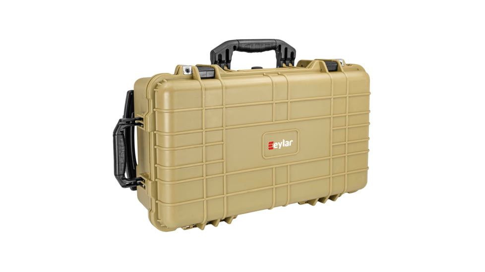 Eylar Standard 22in Waterproof Carry-On Travel Roller Gear Hard Case w/Foam, Tan, SA00034-TAN