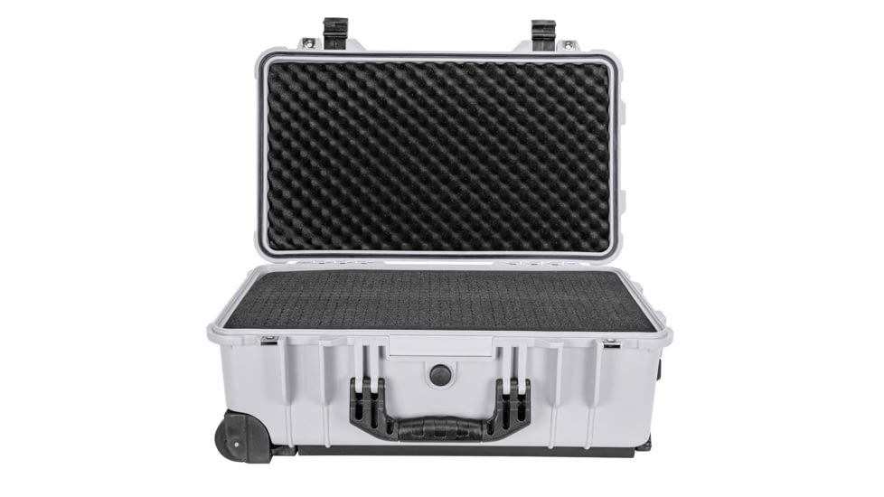 Eylar Standard 22in Waterproof Carry-On Travel Roller Gear Hard Case w/Foam, White, SA00034-WHI