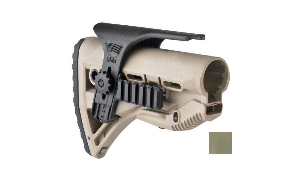 FAB Defense Adjustable Cheek Riser For Gl-Shock, OD Green GSPC OD