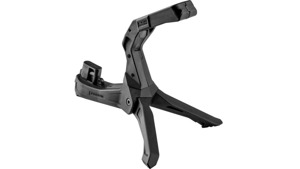FAB Defense AR-15 Quick Deployment Bipod with an Integrated AGR-43 Pistol Grip, Black, FX-ARPODB