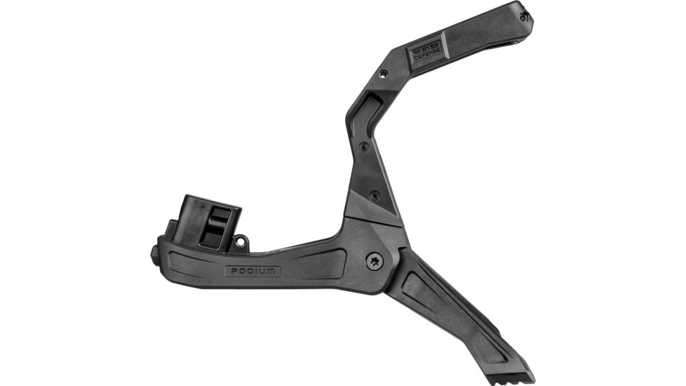 FAB Defense AR-15 Quick Deployment Bipod with an Integrated AGR-43 Pistol Grip, Black, FX-ARPODB