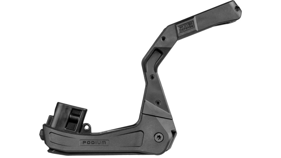 FAB Defense AR-15 Quick Deployment Bipod with an Integrated AGR-43 Pistol Grip, Black, FX-ARPODB