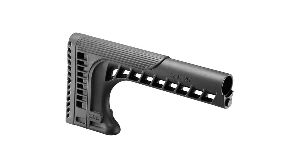FAB Defense Sniper Stock, Black w/ Adjustable Cheeckpiece - M16 / SR25 - SSR25