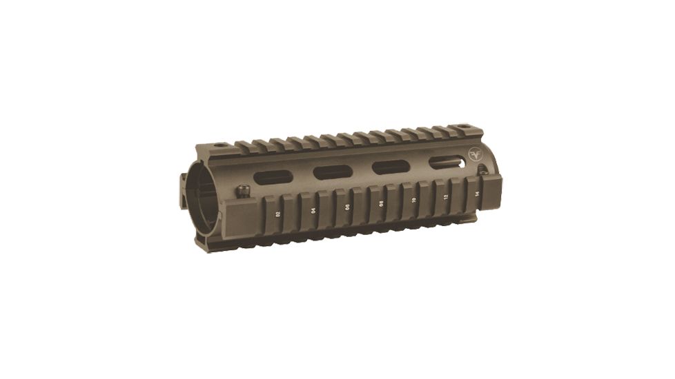Firefield FF34001D Quad Rail M4 6'' Aluminum Flat Dark Earth