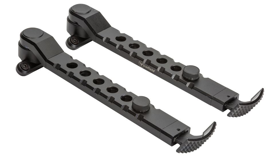 Firefield Scarab Two-Piece Bipod, KeyMod, 9-12in, Two-Piece, Black, FF34025KMD