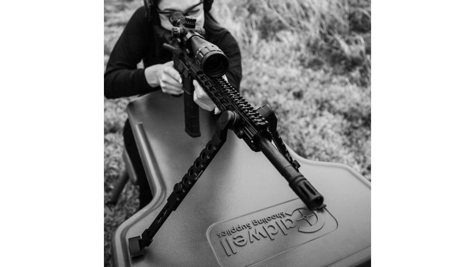 Firefield Scarab Two-Piece Bipod, KeyMod, 9-12in, Two-Piece, Black, FF34025KMD