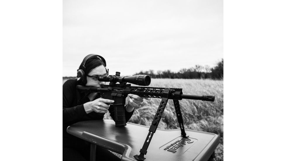 Firefield Scarab Two-Piece Bipod, KeyMod, 9-12in, Two-Piece, Black, FF34025KMD