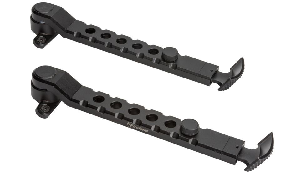 Firefield Scarab Two-Piece Bipod, KeyMod, 9-12in, Two-Piece, Black, FF34025KMD