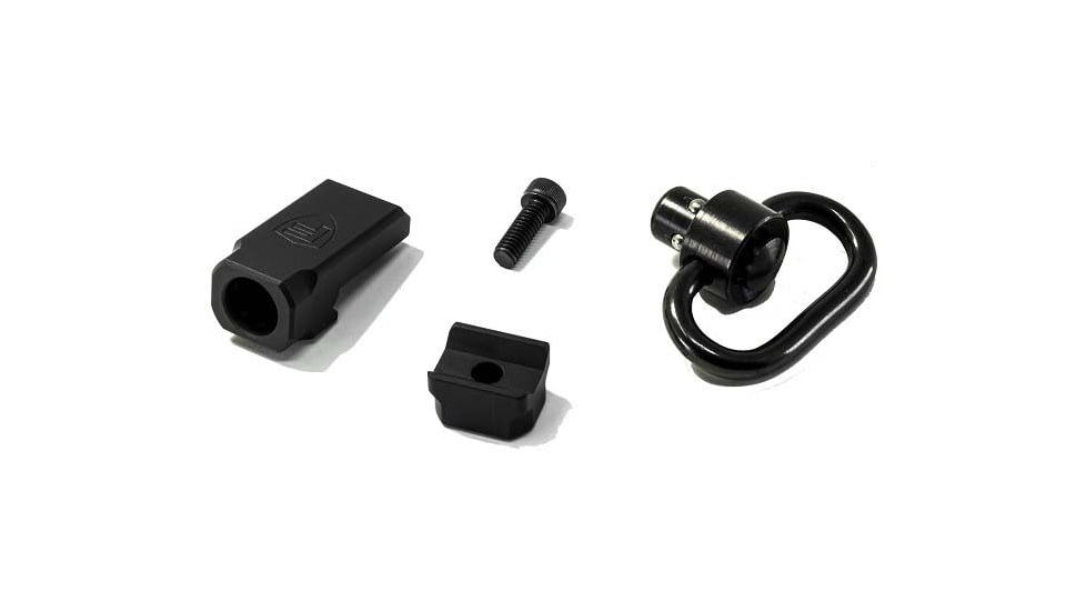 Fortis Manufacturing Rail Attachment Point w/ Quick Detachable Sling Swivel, Black, RAP-QD