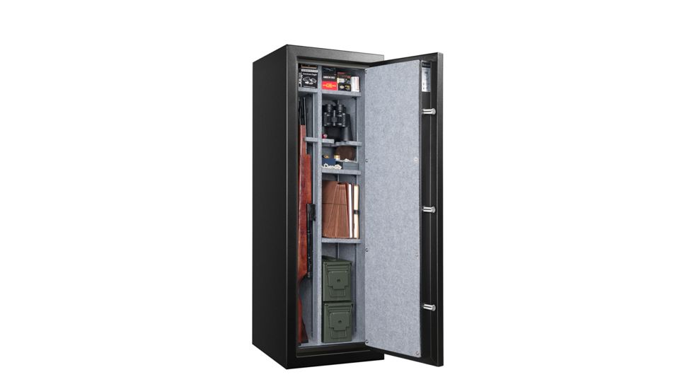 Fortress 14 Gun Fire Safe with E-Lock, Black, Oversized, 14EBF