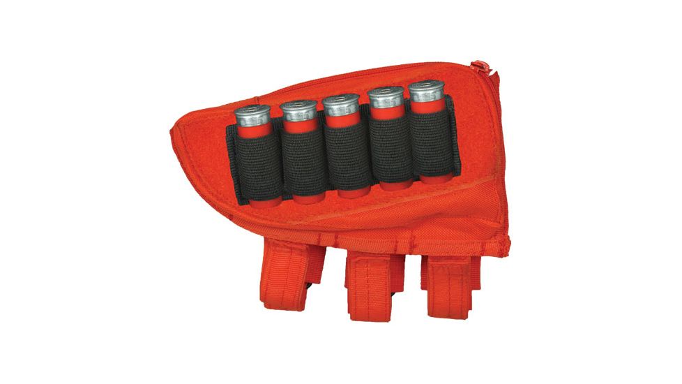 Fox Outdoor Butt Stock Cheek Rest - Shotgun - Left, Orange, 55-572