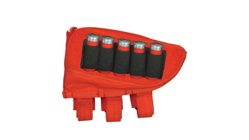 Fox Outdoor Butt Stock Cheek Rest - Shotgun - Right, Orange, 55-582