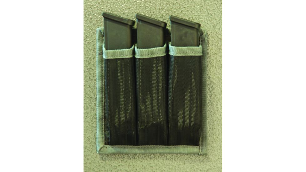 GPS Tactical Magazine Holder w/ Magnetic Back - Holds 3 GPS-305CL3