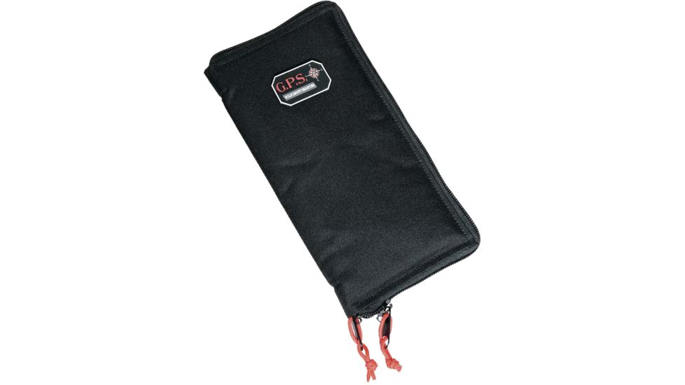 GPS Wild About Hunting Padded Pistol Sleeve with Zipper, Black, Large GPS-1265PS