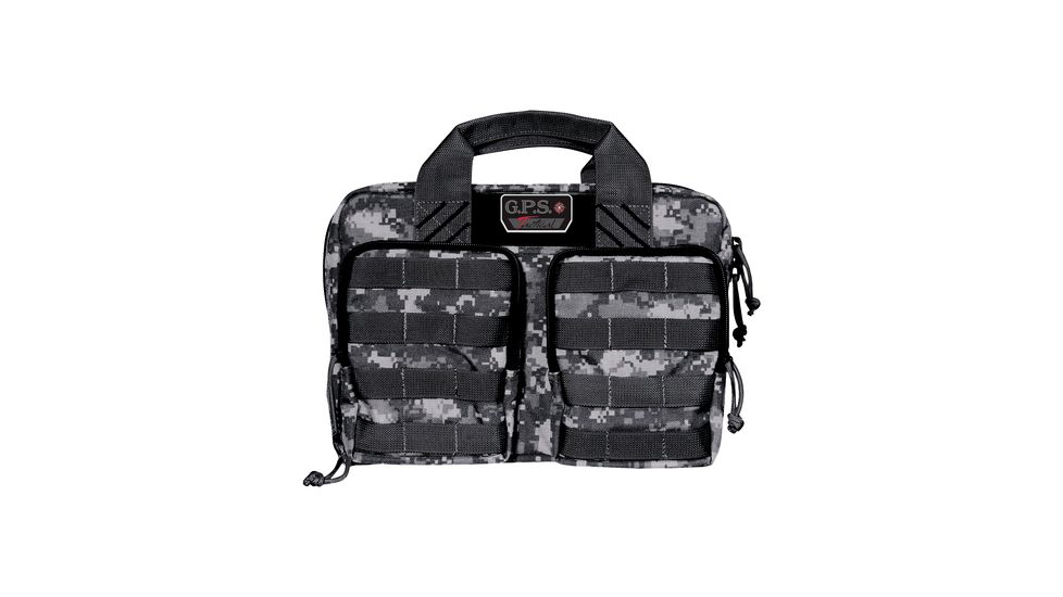 GPS Tactical Quad +2 Pistol Case, Gray Digital, GPS-T1315PCGD