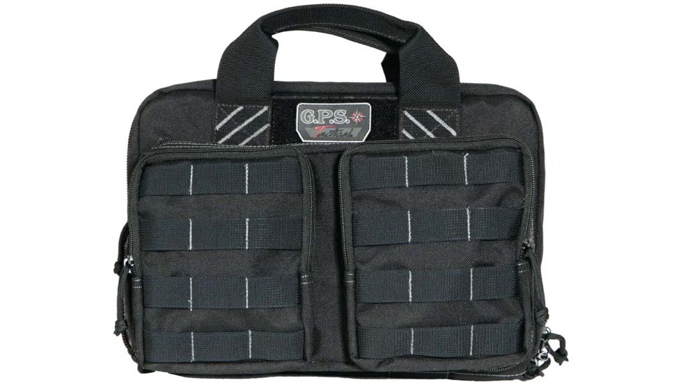 GPS Tactical Quad Storage Unit with 2 Pistol Case, Black GPS-T1311PCB