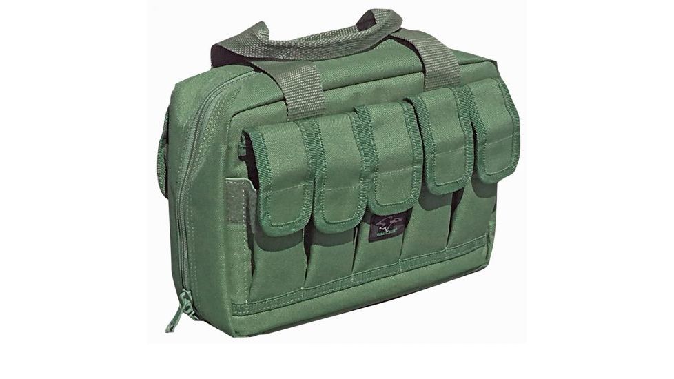 Galati Gear Double Pistol Case, Olive Drab, 12.5 x 3 x 8 in GLDPC10OD