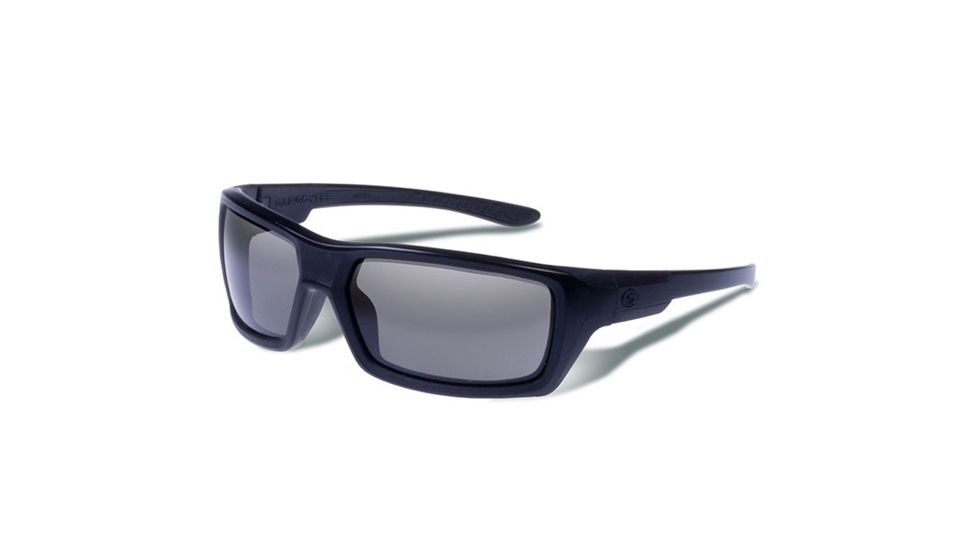 Gargoyles Khyber Sunglasses w/ Matte Black Frame, Smoke Polarized Lens GAR10700083