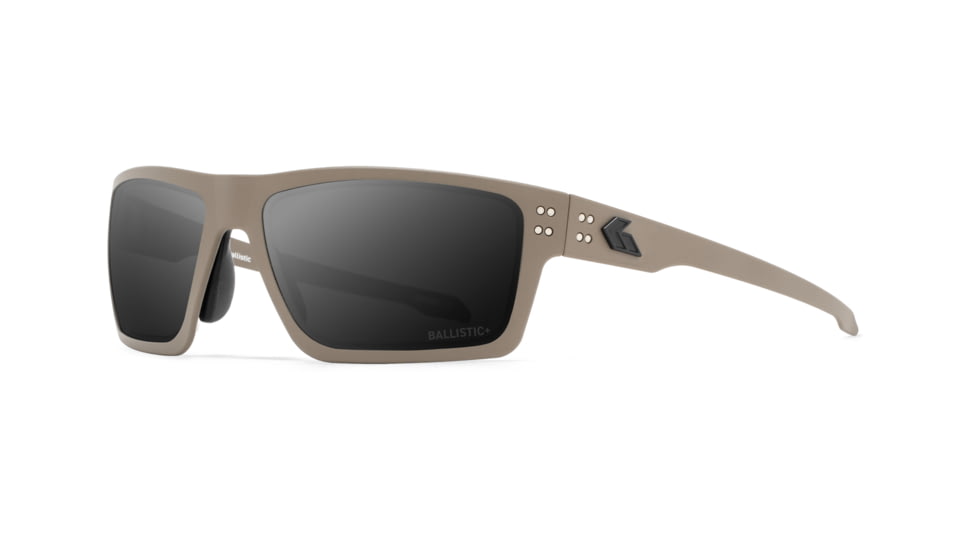 Gatorz Sentix Glasses, Smoke w/ Anti-Fog, Tan/Matte Black Logo, Medium, GZ-18-302