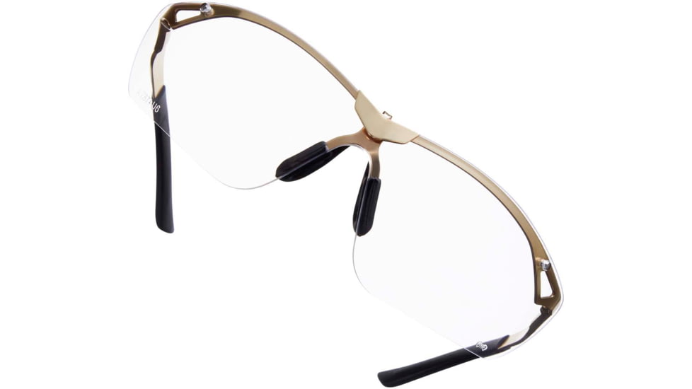 Girls With Guns Afire Protective Shooting Safety Glasses, Gold Frame, Clear Lenses, One Size, 2370