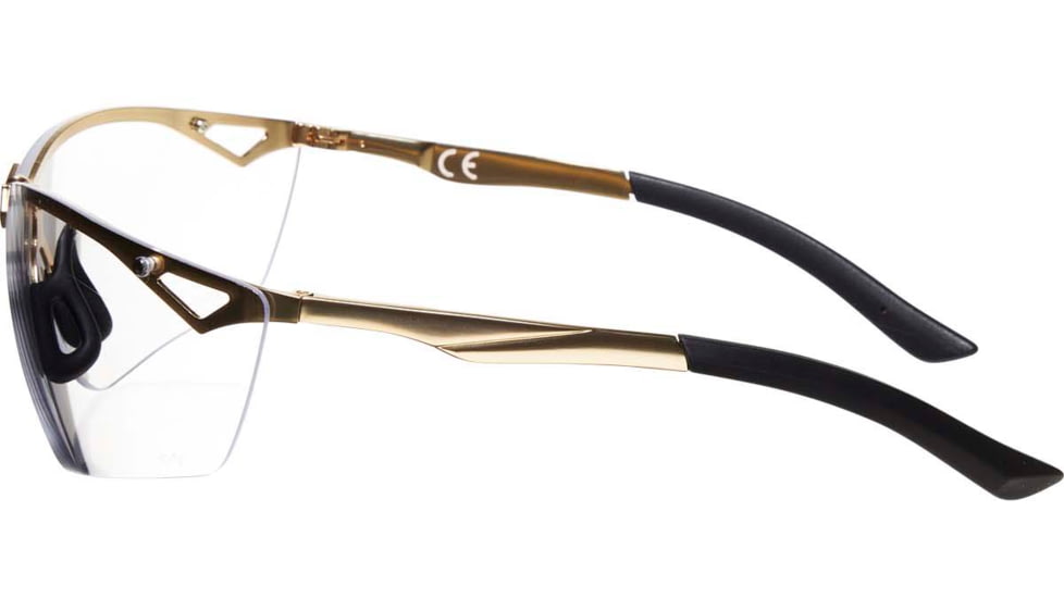Girls With Guns Afire Protective Shooting Safety Glasses, Gold Frame, Clear Lenses, One Size, 2370