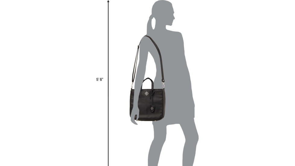 Girls With Guns Concealed Casual Adventure Cross-Body Purse, Lockable Concealed Carry, Ambidextrous, Black, 11 in x 10 in x 4 in, 70635