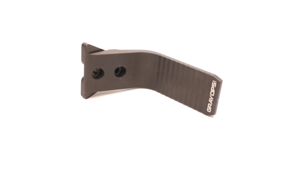Gray Ops CNC Bag Stop - Mini Plate, Black, GO-BSTOPMINI