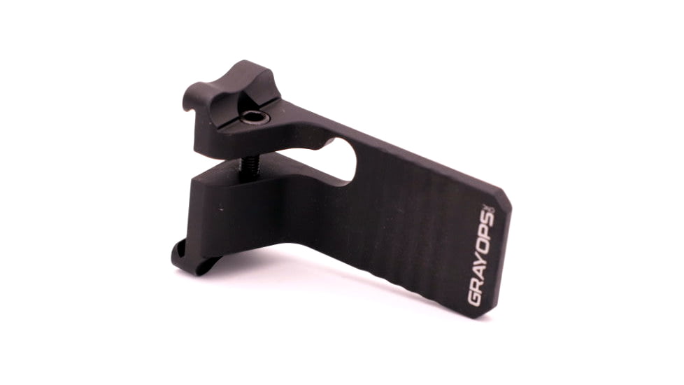 Gray Ops CNC Bag Stop Straight - Shorty, Black, GO-BSTOP-STRSHORT